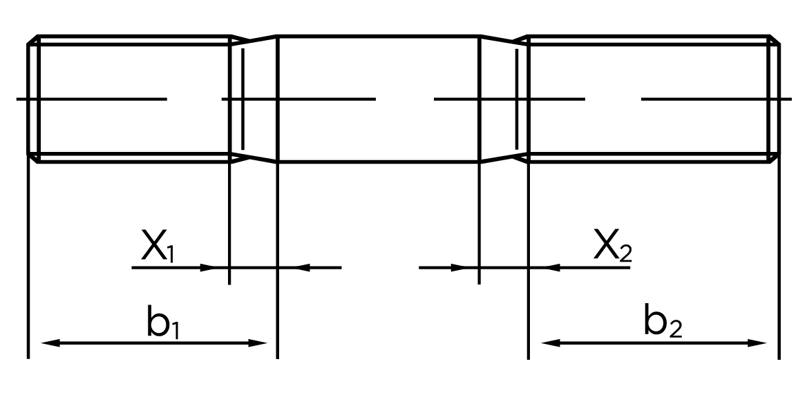 Teknisk tegning af DIN 835